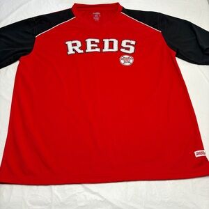 STITCHES Gear Cincinnati Reds Baseball Jersey Short Sleeve T Shirt Mens 2XL